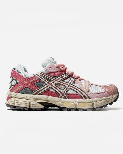 Кроссовки ASICS Gel-Kahana 8 White/Pink Marathon Running Box 46036 фото