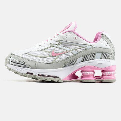 Кроссовки Nike Shox Ride 2 Supreme White Pink 31036 фото
