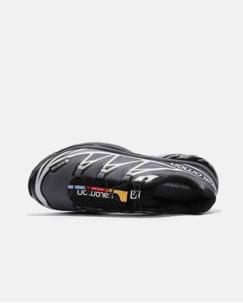 Мужские кроссовки Salomon XT-6 Grey Soft Ground Black Gore-Tex GOR-120 фото