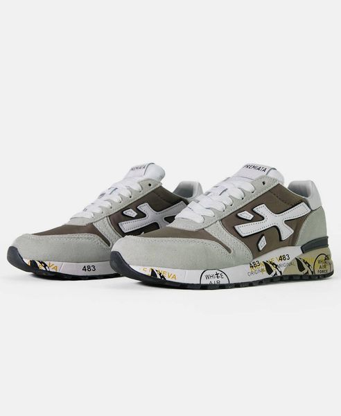 Чоловічі кросівки Premiata Mick Beige Grey White 0096 40 фото