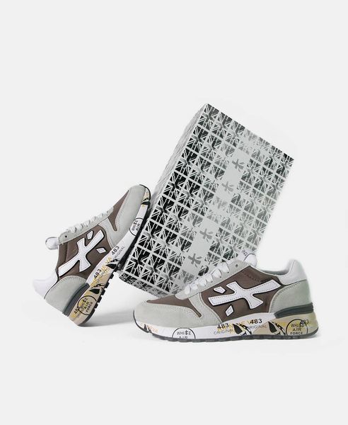 Чоловічі кросівки Premiata Mick Beige Grey White 0096 40 фото