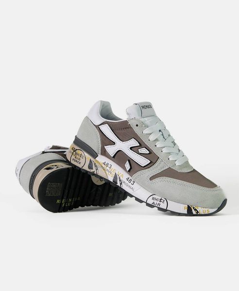 Чоловічі кросівки Premiata Mick Beige Grey White 0096 40 фото