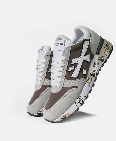 Чоловічі кросівки Premiata Mick Beige Grey White 0096 40 фото
