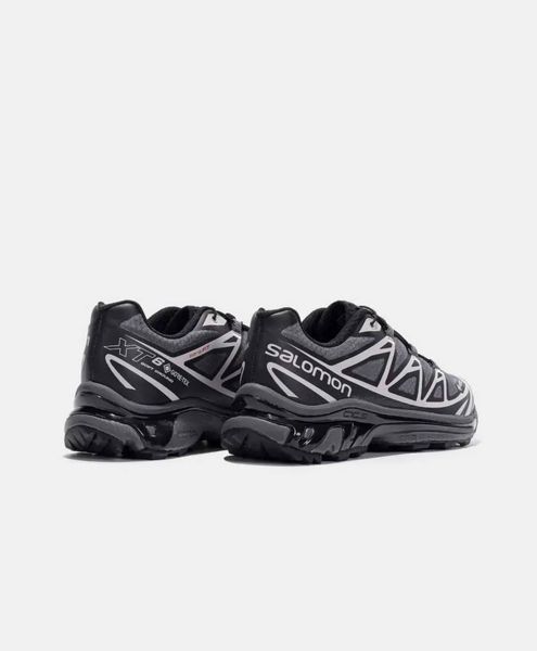 Мужские кроссовки Salomon XT-6 Grey Soft Ground Black Gore-Tex GOR-120 фото