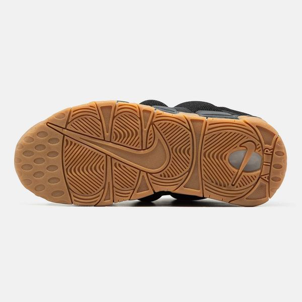 Чоловічі кросівки Nike Air More Uptempo Low Black Gum 400540 фото